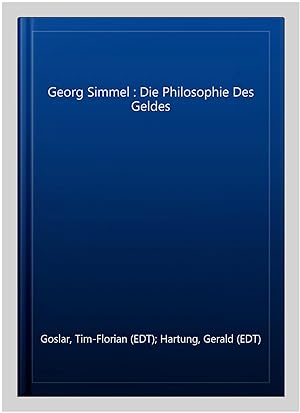 Image du vendeur pour Georg Simmel : Die Philosophie Des Geldes -Language: german mis en vente par GreatBookPricesUK