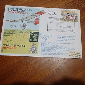 Illustrated cover flown by Hang Glider from the top of Ben Nevis 25th January 1974