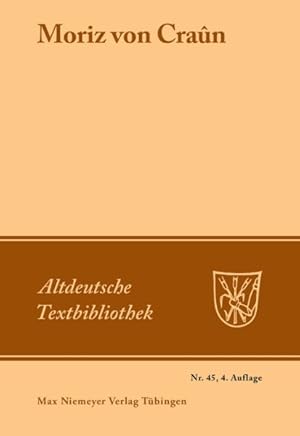 Seller image for Moriz Von Craûn -Language: german for sale by GreatBookPricesUK