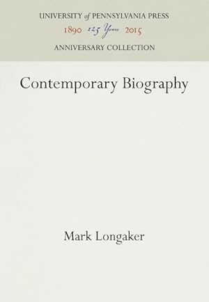 Seller image for Contemporary Biography for sale by GreatBookPricesUK