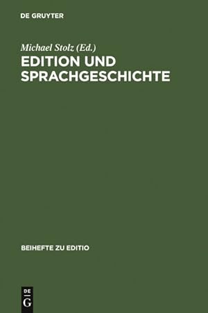 Image du vendeur pour Edition Und Sprachgeschichte : Baseler Fachtagung 2.-4. März 2005 -Language: German mis en vente par GreatBookPricesUK