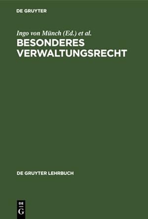 Immagine del venditore per Besonderes Verwaltungsrecht -Language: german venduto da GreatBookPricesUK