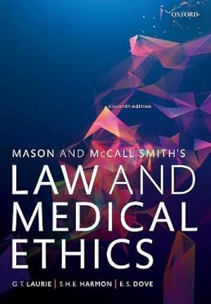 Imagen del vendedor de Mason and McCall Smith's Law and Medical Ethics a la venta por WeBuyBooks