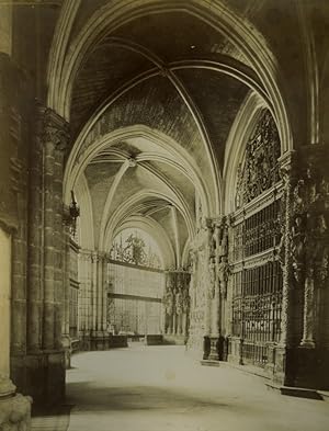 Spain Burgos Cathedral interior Ambulatory Old Photo 1880