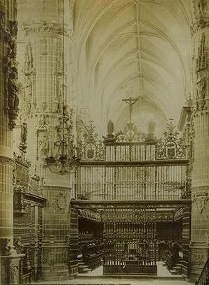 Spain Burgos Cathedral inteior Main Altar Old Photo 1880