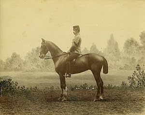 Austria Vienna Wien Horse rider Man in Uniform Old Photo Atelier Adele 1890