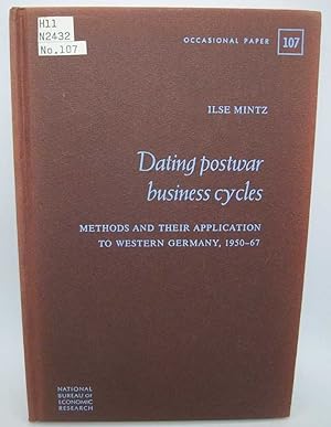 Seller image for Dating Postwar Business Cycles: Methods and Their Application to Western Germany 1950-67 (Occasional Paper 107) for sale by Easy Chair Books
