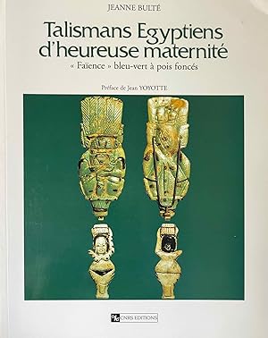 Seller image for Talismans gyptiens d'heureuse maternit. "Faence" bleu-vert  pois fonc for sale by Meretseger Books