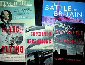 The Battle of Britain WWII 5 book collection- 2 multi-signed by RAF pilots!