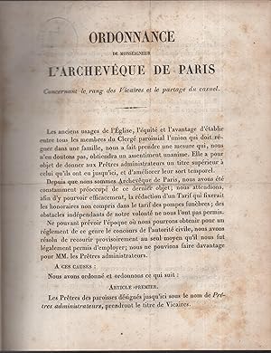 Mandements des Archeveques de Paris : Monseigneur Sibour et Morlot