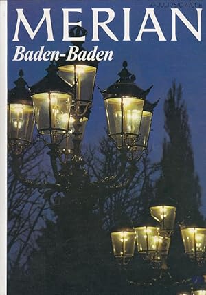 Bild des Verkufers fr Baden-Baden - Merian Heft 7/1975 - 28. Jahrgang zum Verkauf von Versandantiquariat Nussbaum