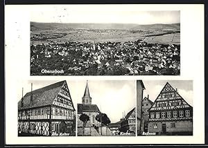 Seller image for Ansichtskarte Oberurbach / Remstal, Alte Kelter, Rathaus, Totalansicht for sale by Bartko-Reher