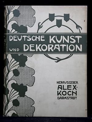 Deutsche Kunst und Dekoration. Illustrierte Monatshefte. Band III (= 2. Jahrgang, 1. Halbjahr).