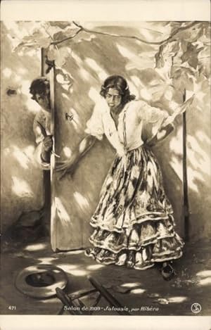 Künstler Ansichtskarte / Postkarte Ribera, Eifersucht, Salon von 1909
