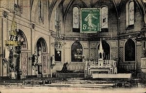 Ansichtskarte / Postkarte Mazères Gironde, Kirche, Innenansicht