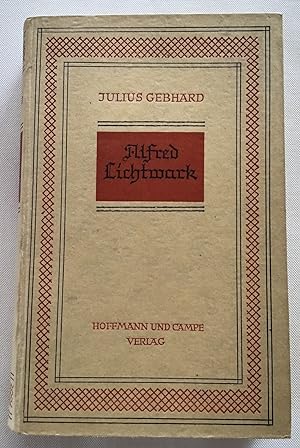 Bild des Verkufers fr Alfred Lichtwark und die Kunsterziehungsbewegung in Hamburg. zum Verkauf von Antiquariat Peda