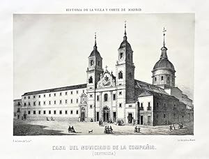 Historia de la Villa y Corte de Madrid - Casa del Noviciado de la Compañía (Destruida)