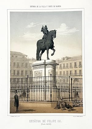 Historia de la Villa y Corte de Madrid - Estatua de Felipe III (Plaza Mayor)