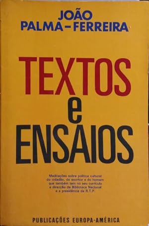 TEXTOS E ENSAIOS.