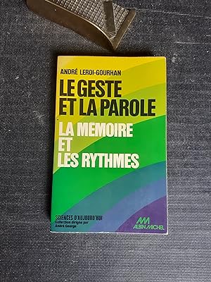 Bild des Verkufers fr Le geste et la parole - Tome 2 : La mmoire et le rythme zum Verkauf von Librairie de la Garenne