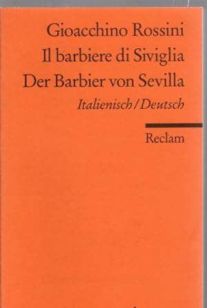 Seller image for Il barbiere di Siviglia / Der Barbier von Sevilla Italienisch/Deutsch for sale by Antiquariat Jterbook, Inh. H. Schulze