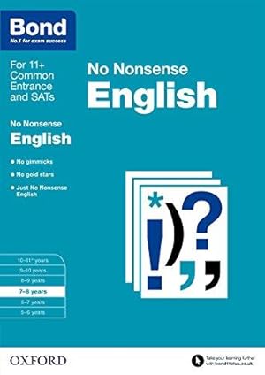 Bild des Verkufers fr Bond: English No Nonsense: 7-8 years zum Verkauf von WeBuyBooks