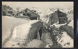 Ansichtskarte Barèges, Avalanche du 2 Février 1907, Lawine