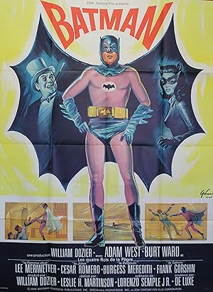 "BATMAN" Réalisé par Leslie H. MARTINSON en 1966 avec Adam WEST, Burgess MEREDITH, Lee MERIWETHER...