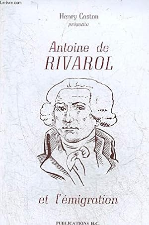 Seller image for Antoine de Rivarol et l'migration de Coblence for sale by Ammareal