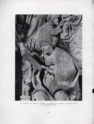 Seller image for LAMINA V41029: Figura de Alonso de Madrigal en su sepulcro, Catedral de Avila for sale by EL BOLETIN
