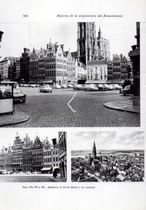 Seller image for LAMINA V41358: Amberes, el Grote Markt y la catedral for sale by EL BOLETIN
