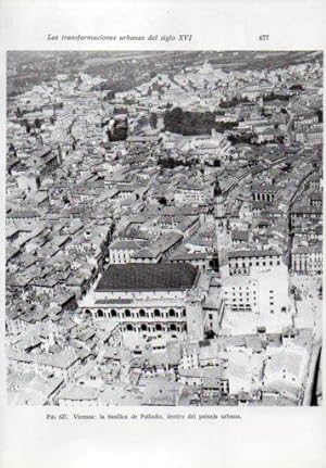 Seller image for LAMINA V41411: Basilica de Palladio en Vicenza vista aerea for sale by EL BOLETIN