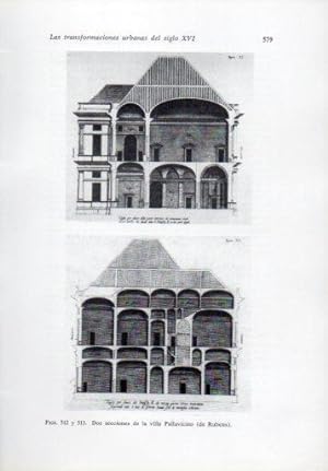 Seller image for LAMINA V41371: Secciones de la villa Pallavicino por Rubens for sale by EL BOLETIN