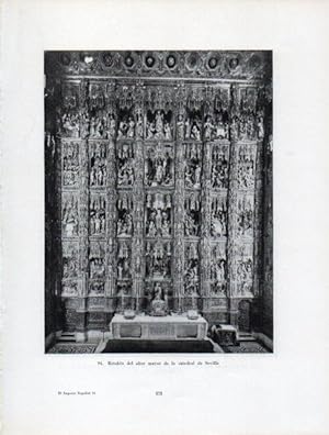 Seller image for LAMINA V41014: Retablo altar mayor Catedral de Sevilla for sale by EL BOLETIN