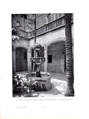 Seller image for LAMINA V41007: Patio del Archivo Historico de Barcelona for sale by EL BOLETIN