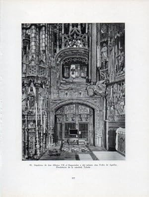 Seller image for LAMINA V41016: Sepulcros de Alfonso VII el Emperador y Pedro de Aguilar en Catedral de Toledo for sale by EL BOLETIN