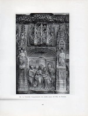 Seller image for LAMINA V41028: La Visitacion retablo del Pilar de Zaragoza for sale by EL BOLETIN