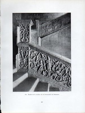 Seller image for LAMINA V41037: Detalle de la escalera Universidad de Salamanca for sale by EL BOLETIN