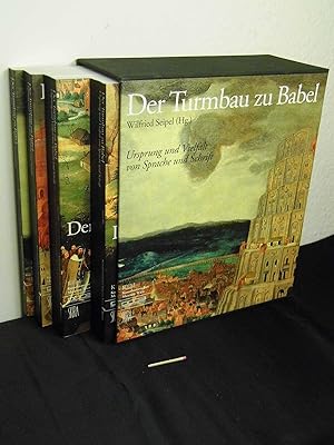 Der Turmbau zu Babel - Ursprung und Vielfalt von Sprache und Schrift Band I-III (4 Bücher im Orig...