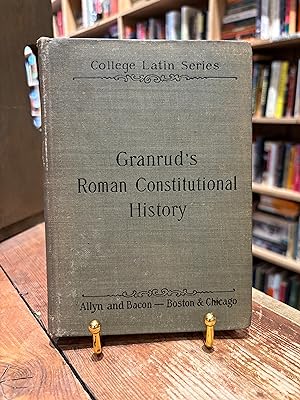 Seller image for Roman Constitutional History: 753-44 B. C for sale by Encore Books