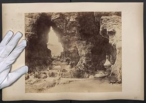 Photo unbekannter Fotograf, Ansicht Flamborough, Blick in Flamborough Head Cave