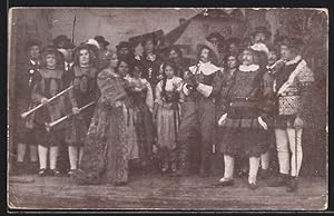 Bild des Verkufers fr Foto-Ansichtskarte Simmerberg, Theater, Szene aus Der Trompeter von Skkingen zum Verkauf von Bartko-Reher