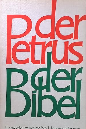 Seller image for Der Petrus der Bibel : e. kumen. Unters. for sale by books4less (Versandantiquariat Petra Gros GmbH & Co. KG)