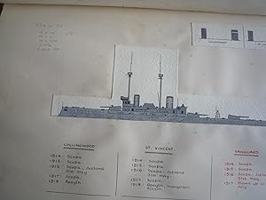 Fighting Ships of the British Navy in World War One (a unique handwritten ledger)