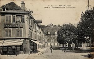 Ansichtskarte / Postkarte Montbéliard Doubs, Place de l'Enclos, Kiosque de la Musique