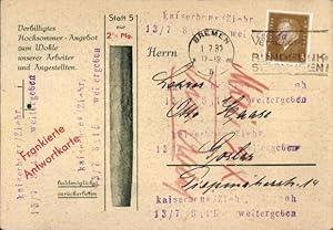 Ansichtskarte / Postkarte Reklame, Ernst Wenke und Co., Zigarren