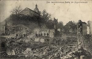 Ansichtskarte / Postkarte Autry Argonnen Ardennes, Argonnerwald, Ruinen