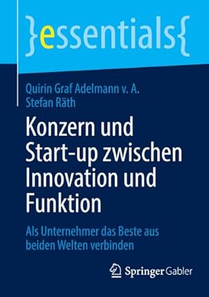 Seller image for Konzern und Start-up zwischen Innovation und Funktion for sale by BuchWeltWeit Ludwig Meier e.K.