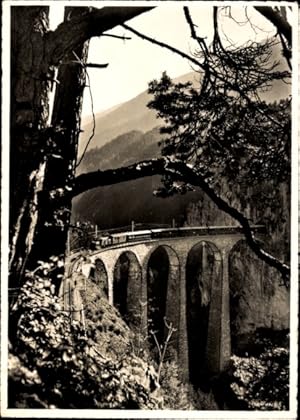 Ansichtskarte / Postkarte Filisur Kanton Graubünden, Landwasser-Viadukt