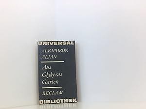Seller image for Alkiphoron/lian: Aus Glykeras Garten - Briefe von Fischern, Bauern, Parasiten, Hetren for sale by Book Broker